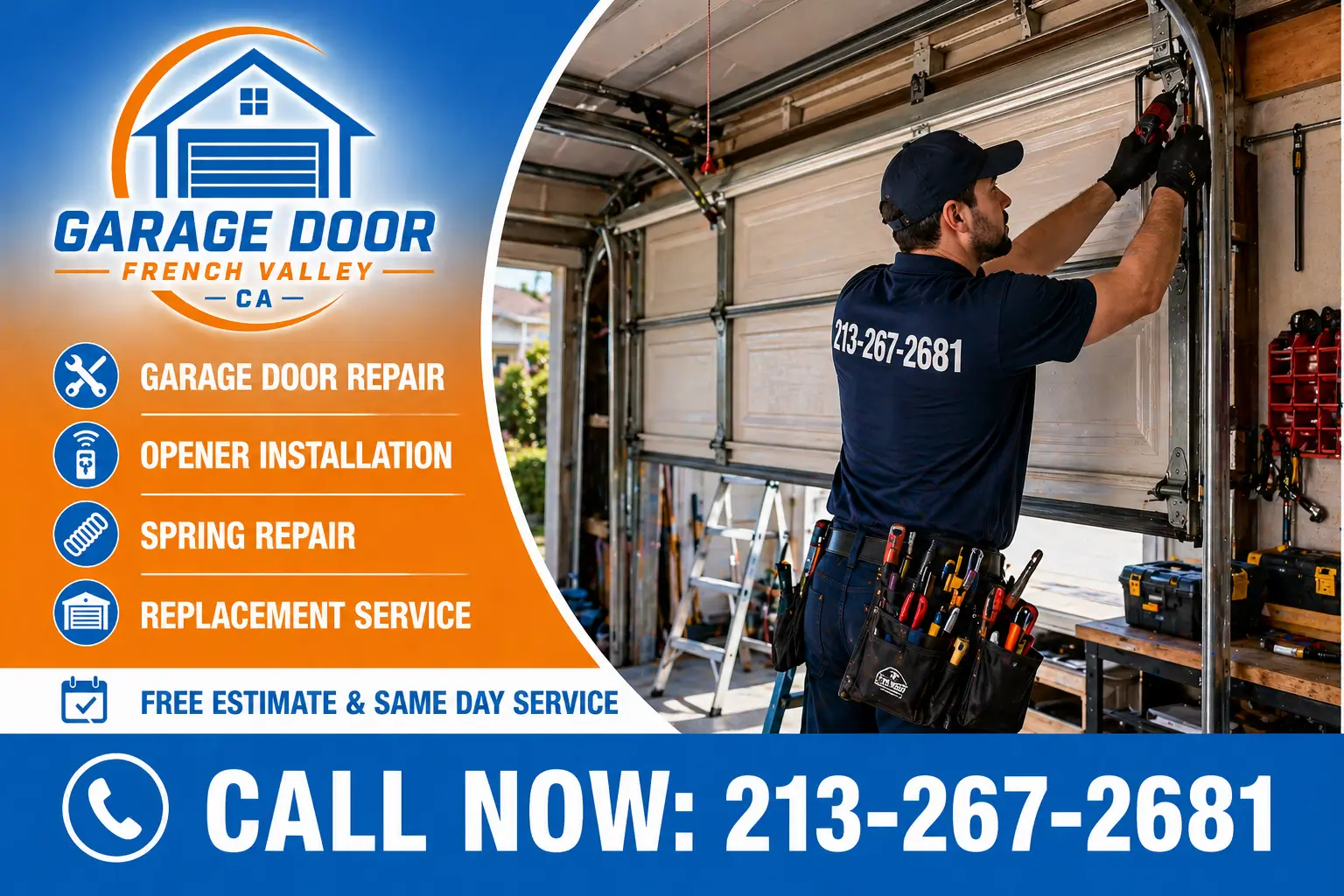 Garage Door French Valley CA | Same Day Repair Service